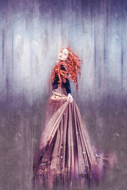 Free woman fashion portrait illustration