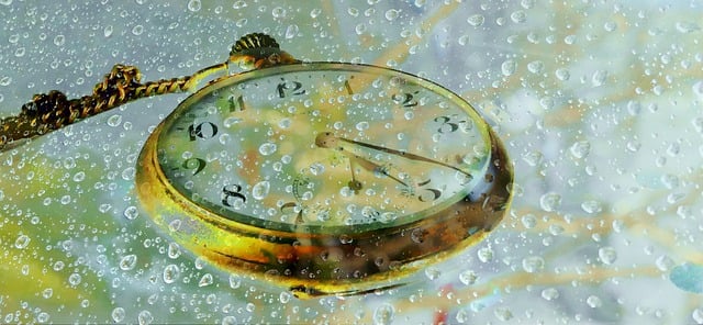 Free time time is sinking time passes illustration