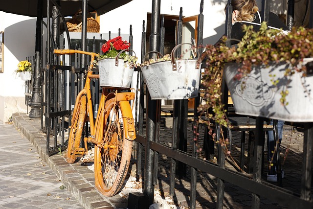 Kolo, Restaurace, Město, Ulice, Venku