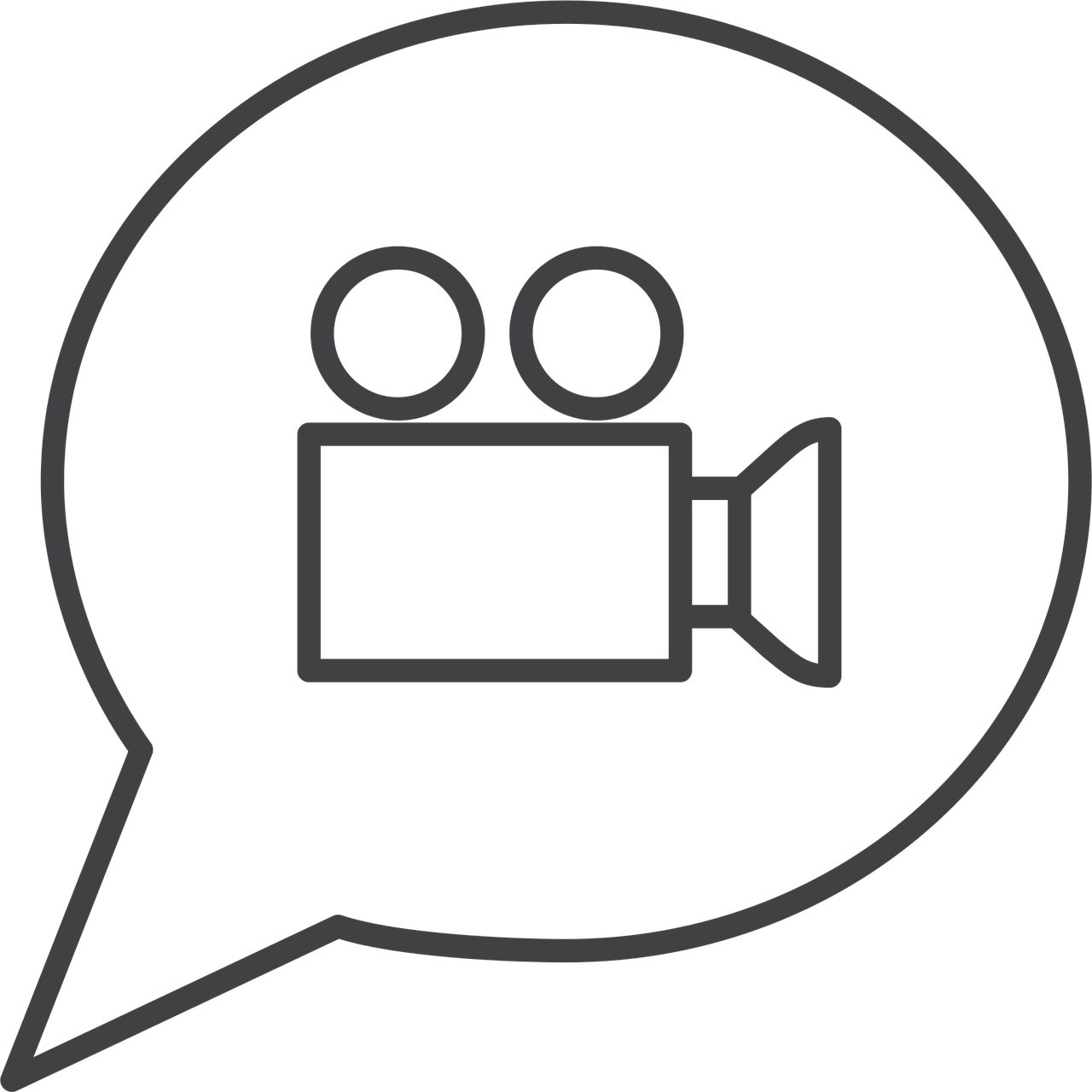 Download Speech Balloon, Dialogue, Film Camera. Royalty-Free Vector ...