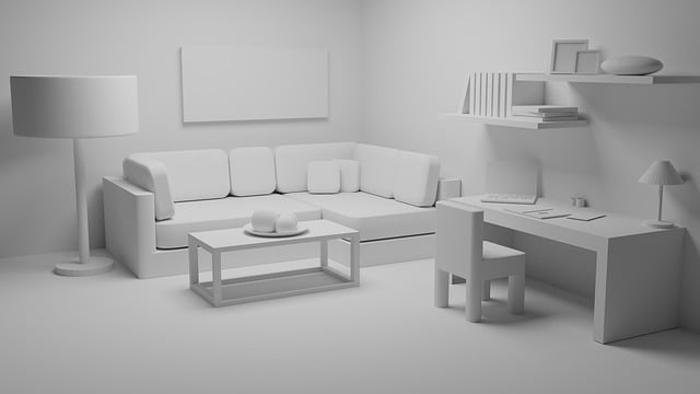 Free interior design living room furniture illustration