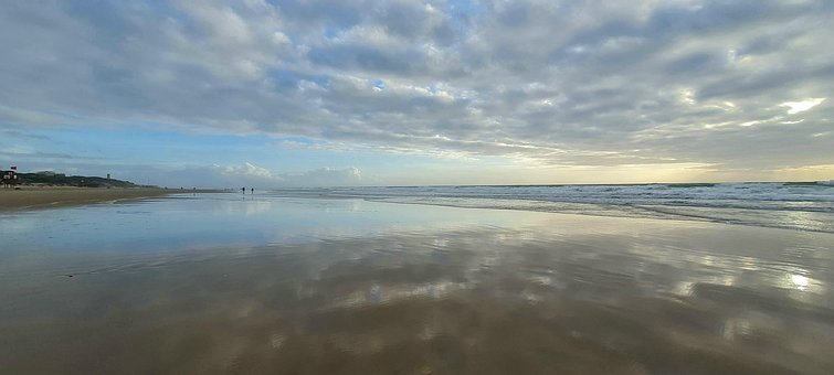 Panorama, Pôr Do Sol, Silhuetas, Mar