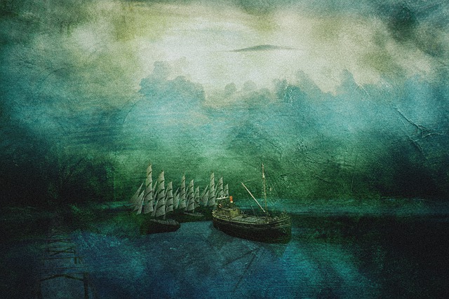 Boote, Segeln, Meer, Kunst, Natur