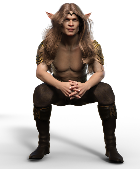 Free elf character man illustration