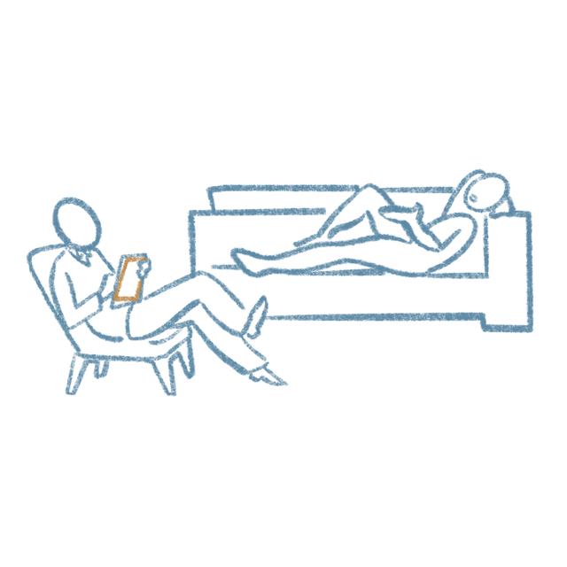 Free therapy talk psychology illustration
