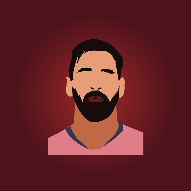 Free man portrait beard vector