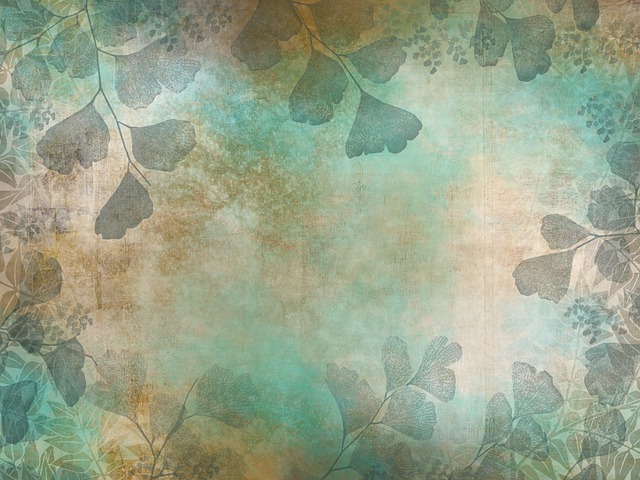 Free vintage background gingko leaves background illustration