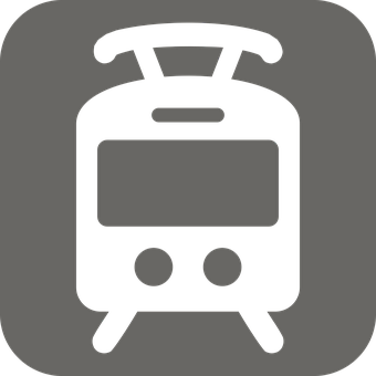 Eisenbahn, Zug, Symbol, Ausgeschnitten