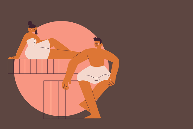 Free sauna spa bathroom illustration