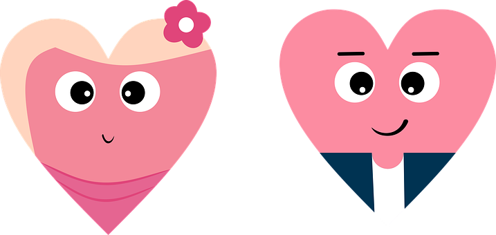 Pareja, Amantes, Corazones, Enamorado