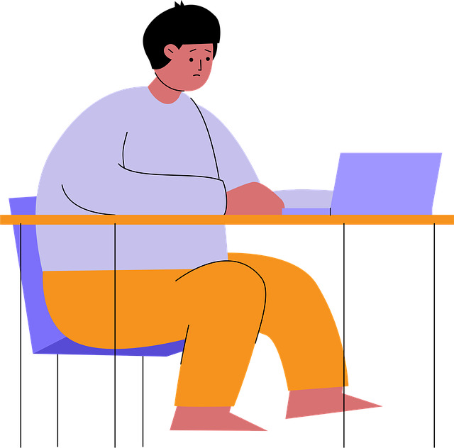 Mulher, Computador Portátil, Computador