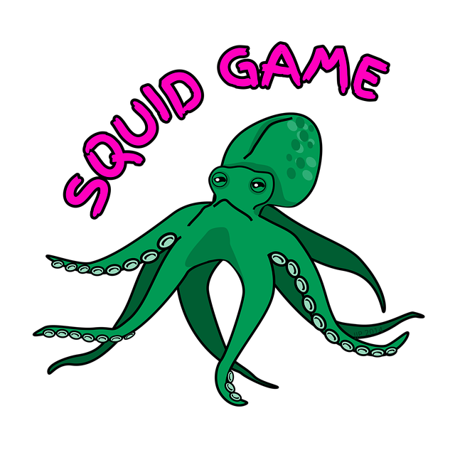 Free squid game squid octopus illustration