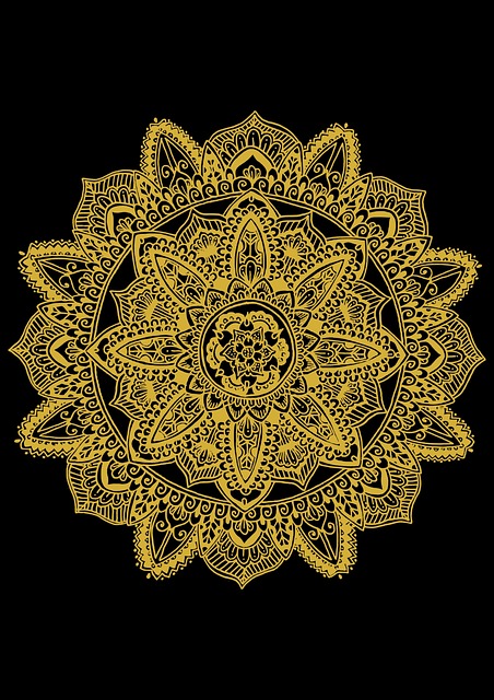 mandala, floral pattern, vintage pattern, line art, isolated, yellow mandala pattern, mandala, mandala, mandala, mandala, mandala