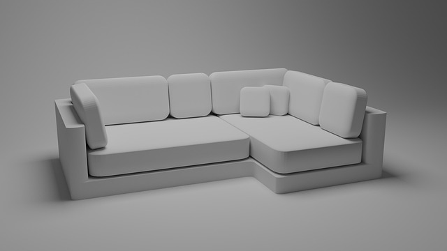 Sofa, Stue, Indretning, Moderne, 3D