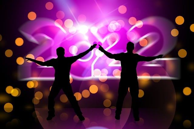 Free dancing discotheque party illustration