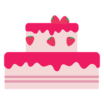 Free Birthday Cake Strawberry Cake illustration and picture