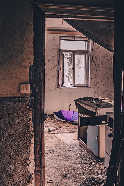 Sombrilla, Abandonado, Restos, Arruinado