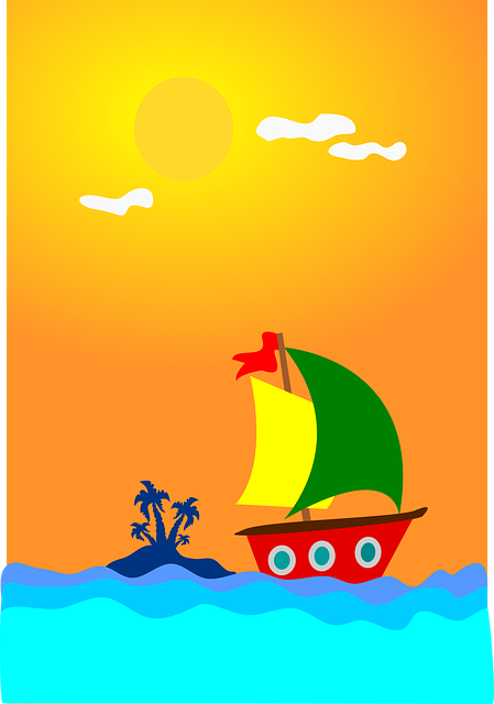Download free HD stock image of Ocean Sailing Free ocean sailing sunny day vector