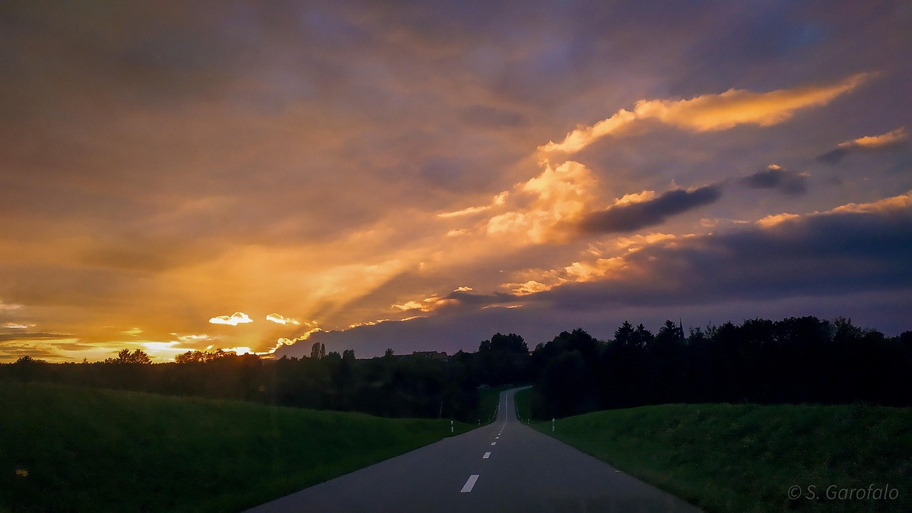 Road Sunset Sky - Free photo on Pixabay - Pixabay