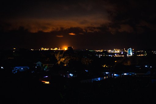 Guiné, Noite, Crepúsculo, Malabo, África