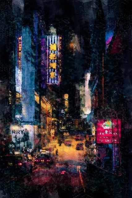 Free art travel city illustration
