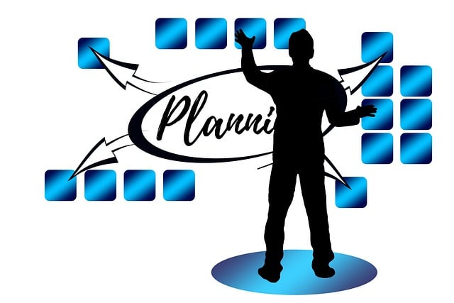 Free business idea planning business plan illustration