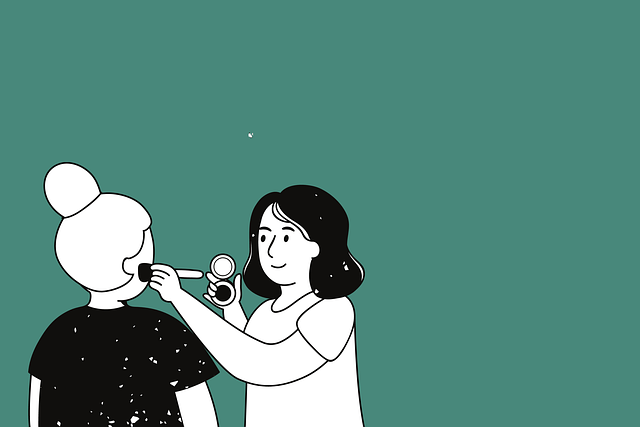 Free makeup artist cosmetician beautician illustration