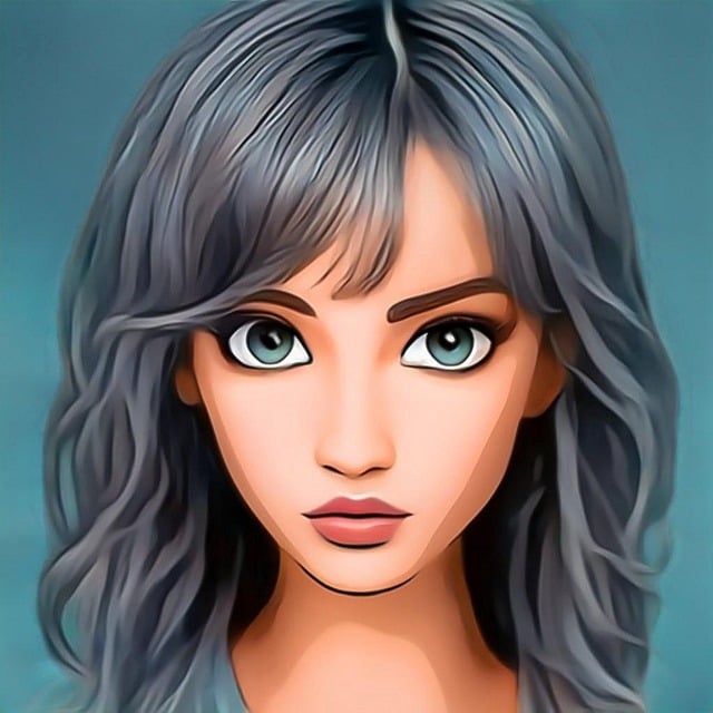Download free HD stock image of Woman Face Free woman face portrait illustration
