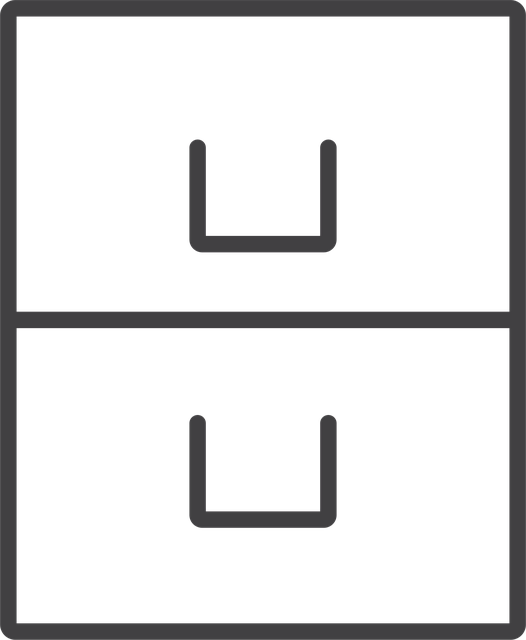 Free drawer furniture outline illustration