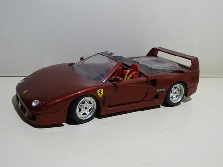 Ferrari, F40, Modelo, Vehículo
