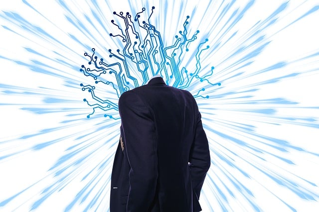 Free artificial intelligence network illustration