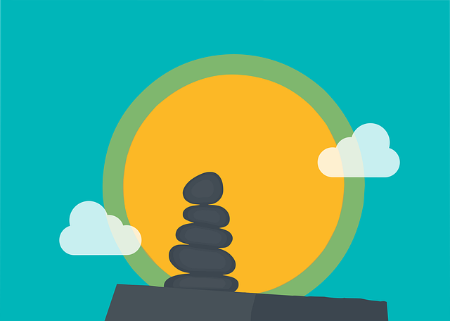Free zen stone balance vector