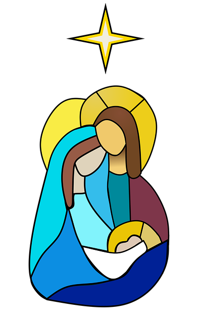 Free Holy Family Jesus Joseph Mary illustration and picture