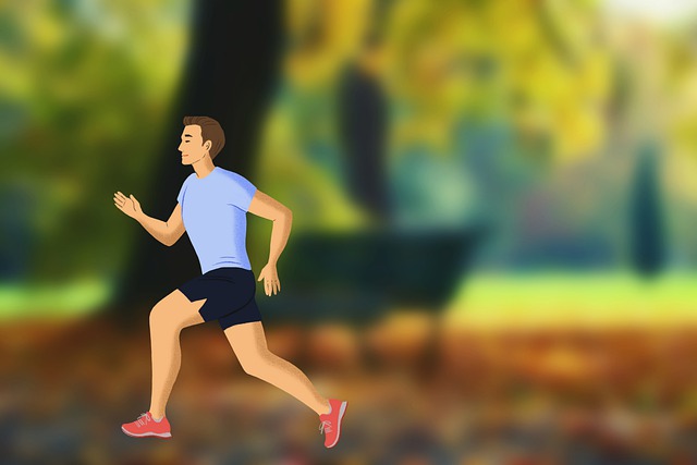 Free jogging footing race illustration