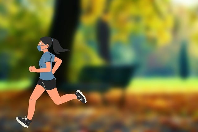 Free jogging footing race illustration