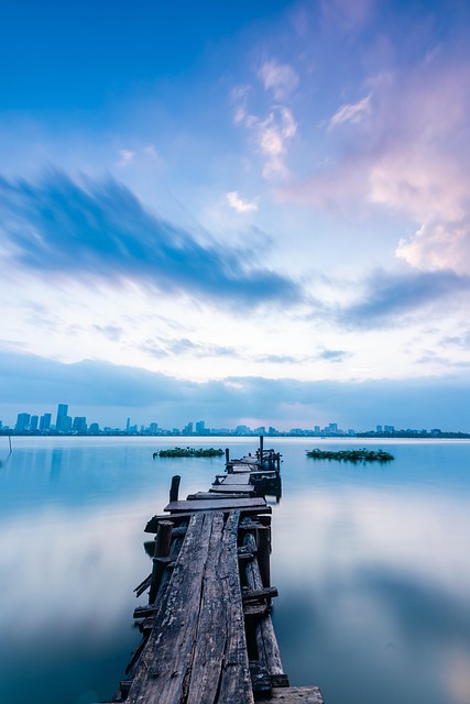 lake, bridge, nature, travel, exploration, outdoors, sky, clouds