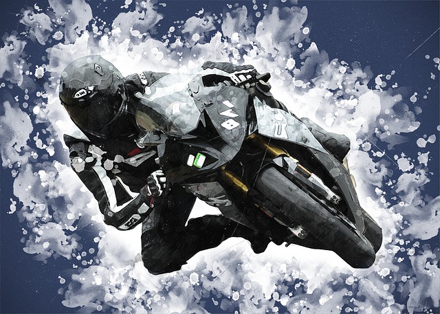 Free motorcycle motorcyclist trip illustration