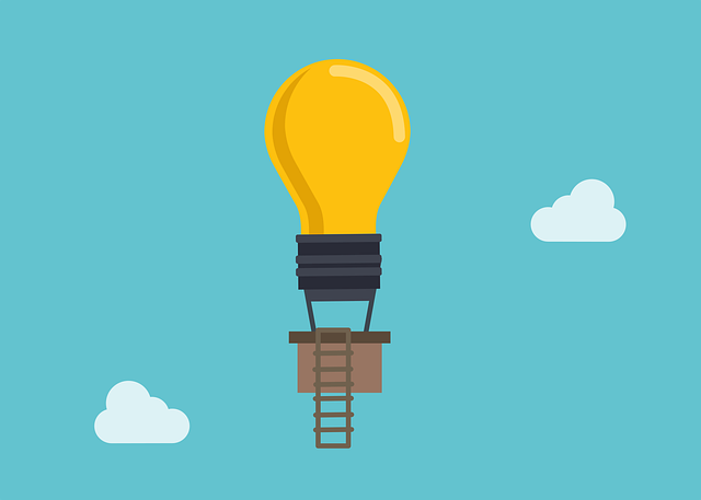 Free balloon light bulb idea illustration