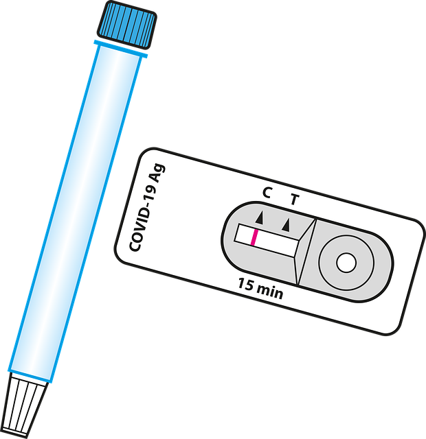 Free quick test corona coronavirus vector