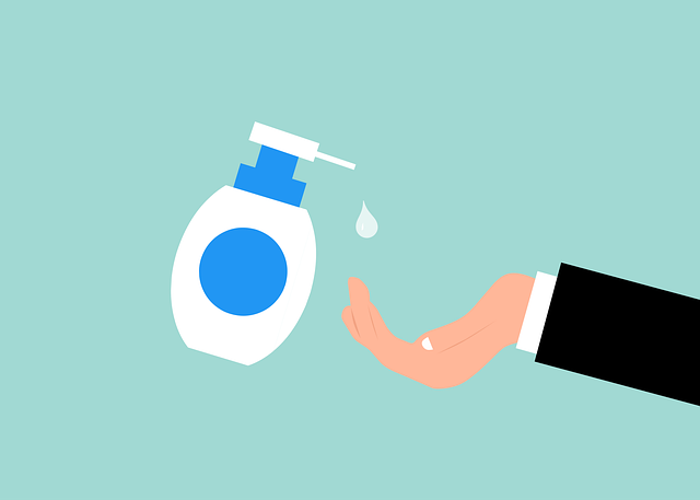 Free hand gel sanitizer vector