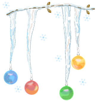 Free Christmas Icicle illustration and picture