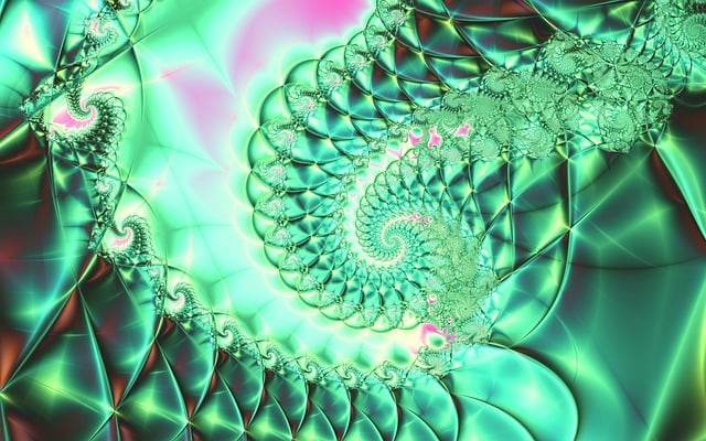 Free fractal spiral abstract illustration
