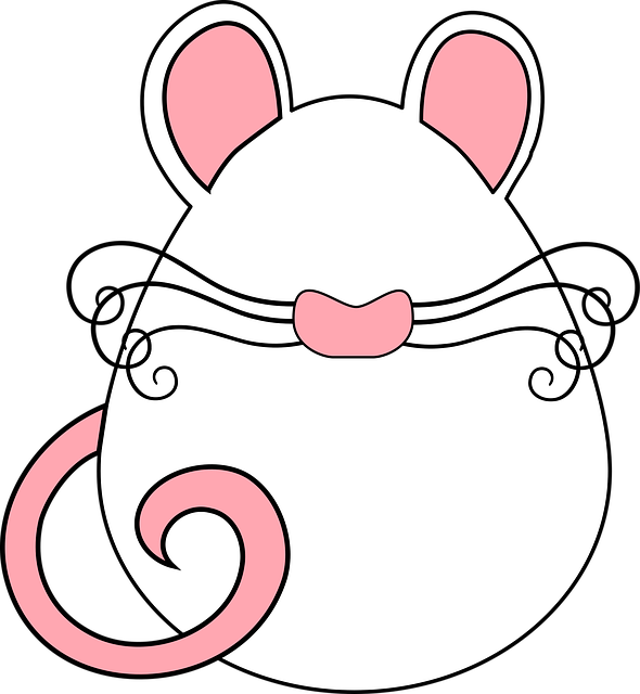 Free Mouse Easter Egg vector and picture