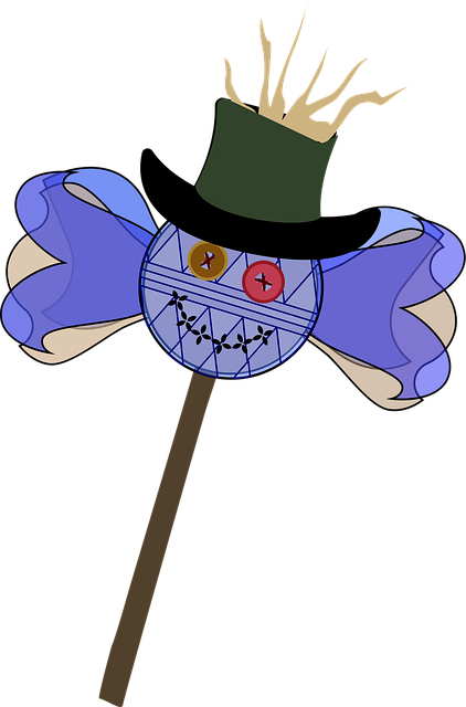 Free Scarecrow Lollipop vector and picture