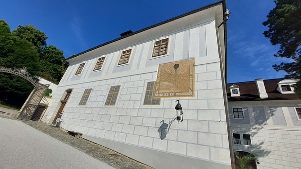 Soare, Ceas, Sun-Dial, Ceh Krumlov