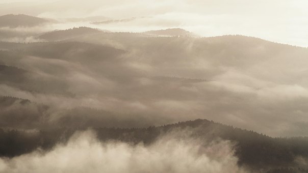 Free Mountains Fog photo and picture