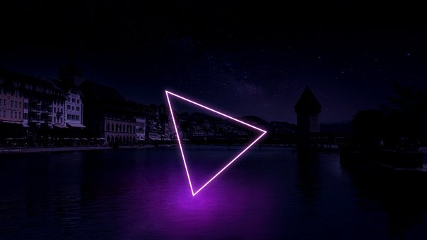Scheinendes Licht, Nacht, Luzern