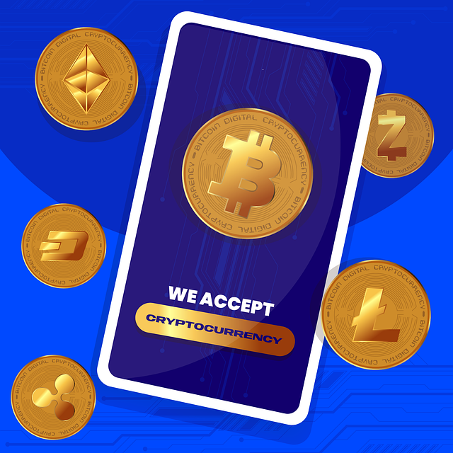 Free bitcoin crypto cryptocurrency vector