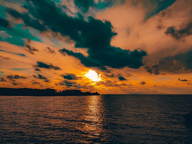 Free Sunset Ocean photo and picture