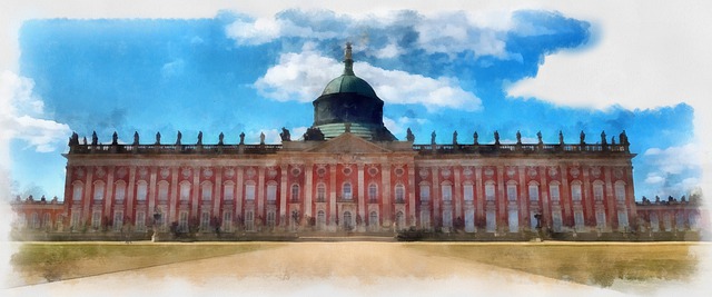 Free castle architecture potsdam illustration